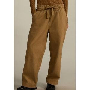 NWT Everlane The Canvas Organic Cotton Pull-On Pant in Cappuccino sz M